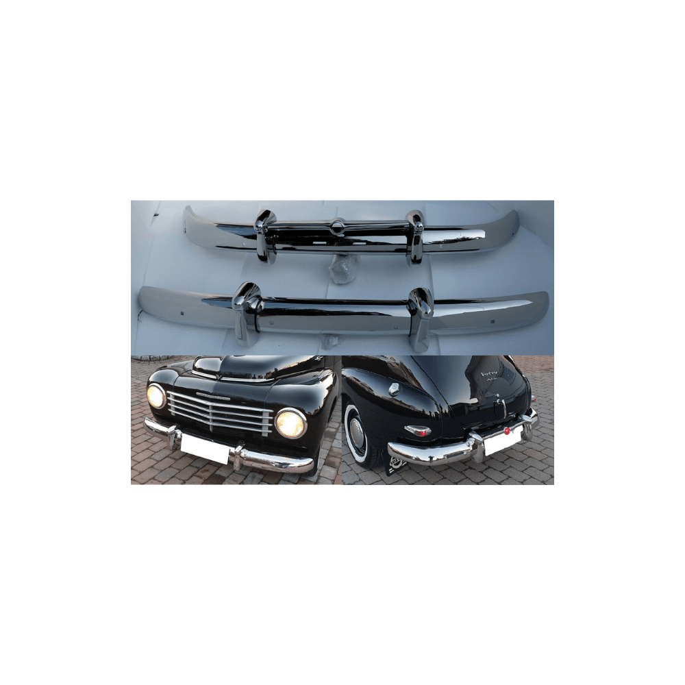 Classic Gold Rear Bumper With Overriders For MG MGA (1955-1962) - New